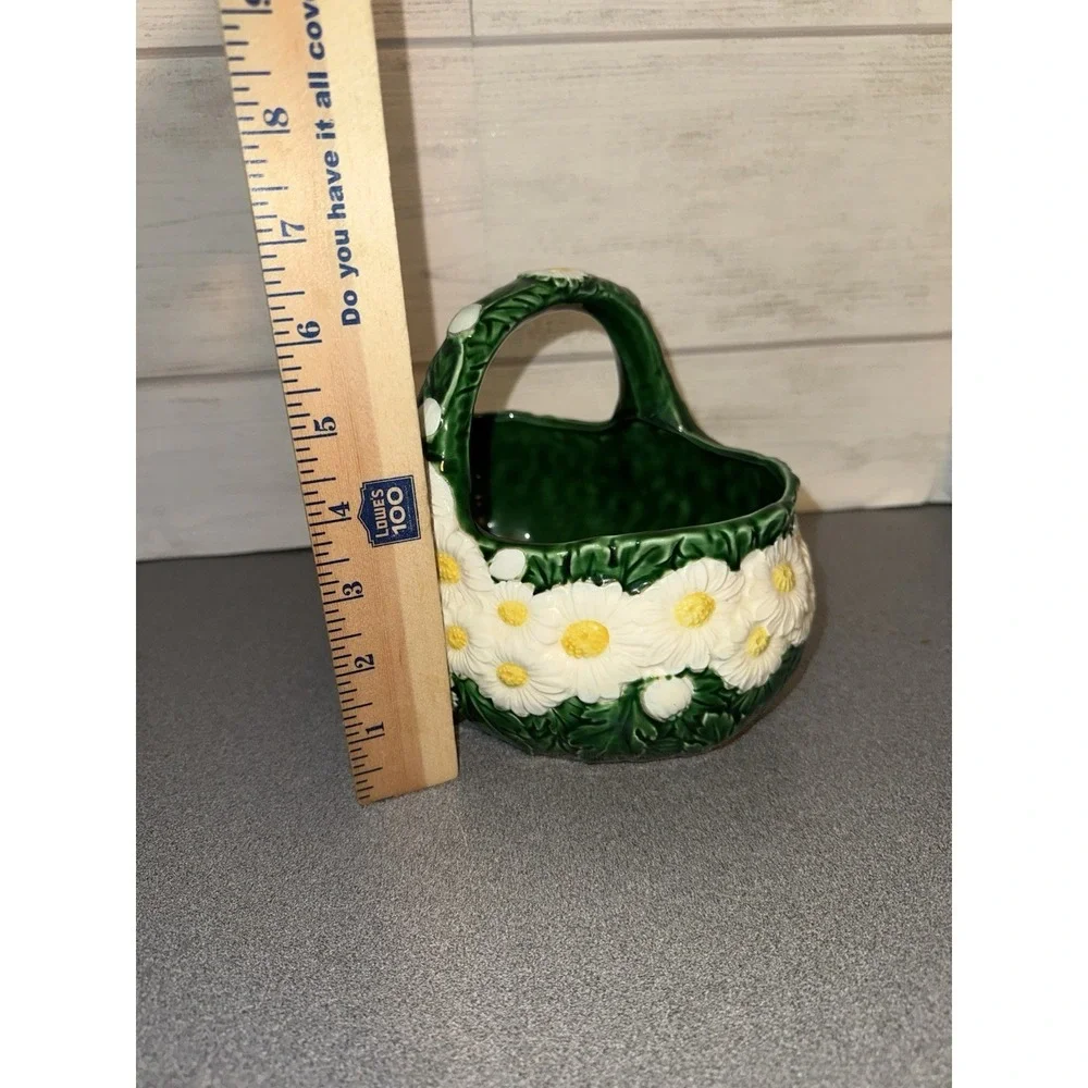 The Haldon Group Daisy Ceramic Basket , Daisy ,‎ Spring , Cottagecore , 1988